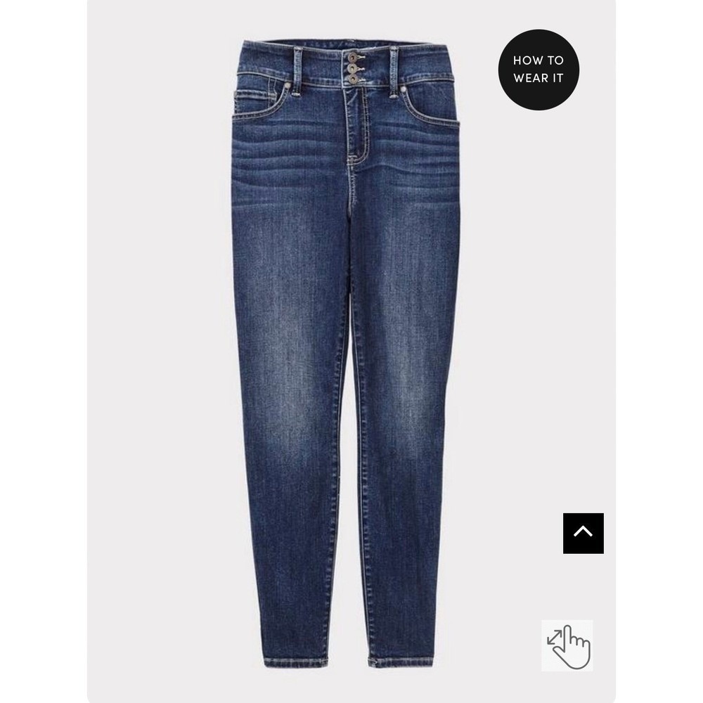 Torrid Super Stretch Jeggings 18S Cascade Blue‎ High Rise Skinny Jeans